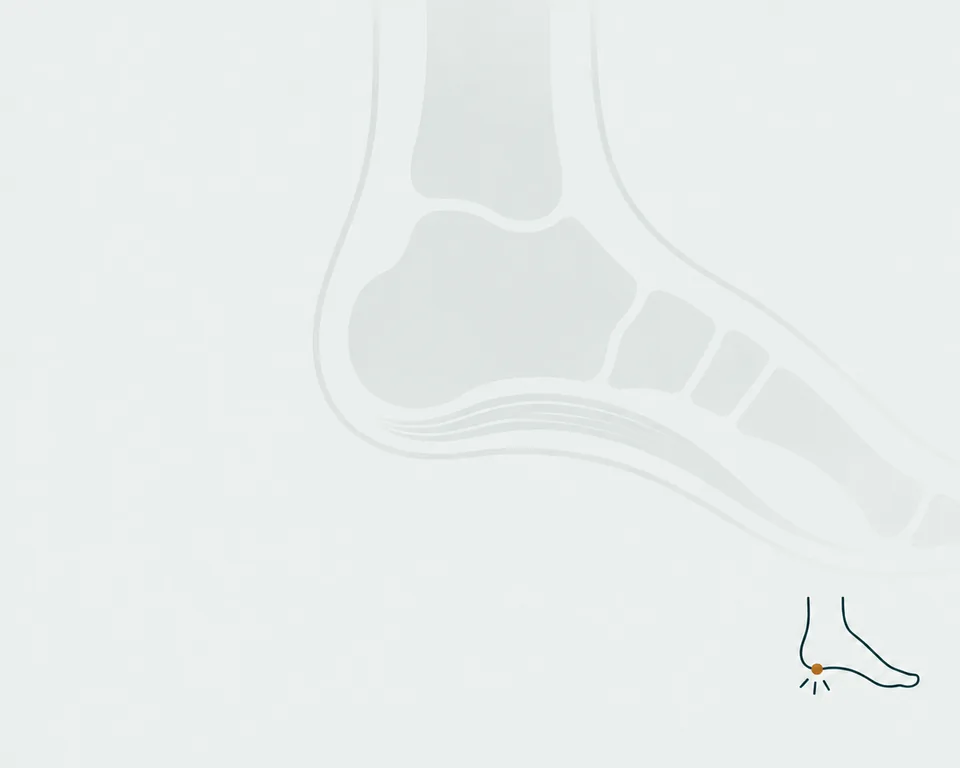 Decorative branded panel for heel pain plantar fasciitis